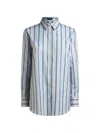 Etro Striped Shirt In Blue