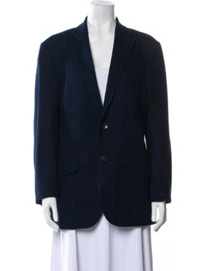 Pre-owned Etro Striped Blazer In Blue