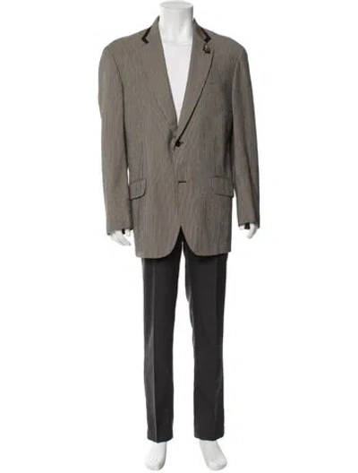 Pre-owned Etro Striped Blazer In Brown