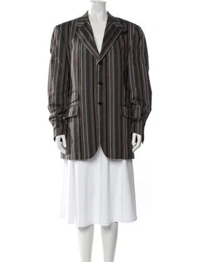 Pre-owned Etro Striped Blazer In Multi