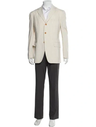 Pre-owned Etro Striped Blazer In Neutral
