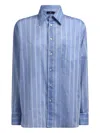Etro Striped Blouse In Blue