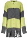 Etro Alpaca And Mohair Blend Cardigan In Green