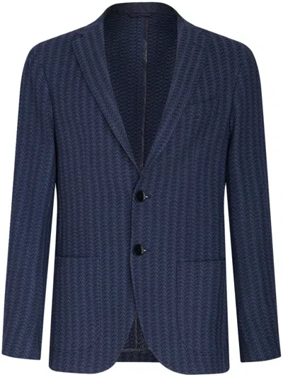 ETRO STRIPED COTTON BLAZER