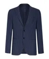 Etro Men's Basic Knit Blazer In Blue