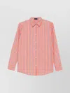 Etro Back Slit Striped Cotton Shirt
