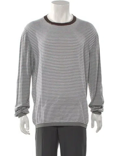 Pre-owned Etro Striped Crew Neck Pullover In Multi