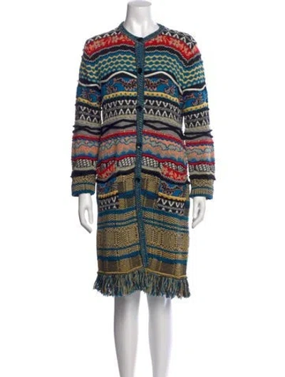 Pre-owned Etro Striped Crew Neck Sweater In Multi