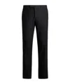 Etro Striped-effect Jacquard Evening Trousers In Black