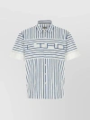 ETRO STRIPED EMBROIDERED COTTON SHIRT