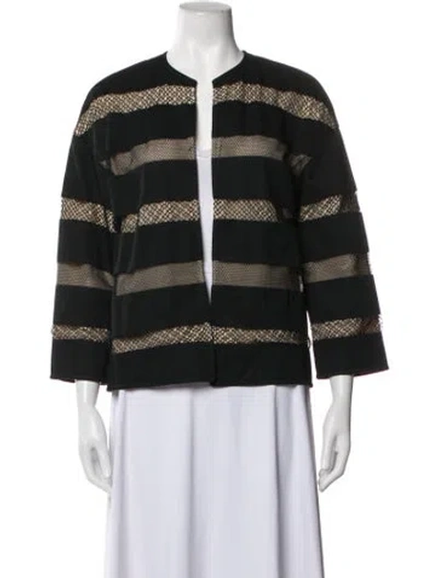 Pre-owned Etro Striped Jacket In Black