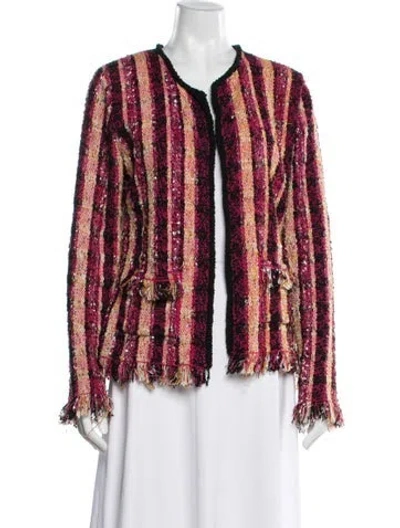 Pre-owned Etro Striped Jacket In Pink