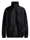 Etro Diagonal Jacquard Bomber Jacket In Black