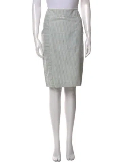 Pre-owned Etro Striped Knee-length Skirt In Blue