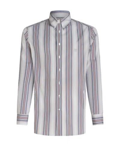 ETRO ETRO STRIPED LONG-SLEEVED SHIRT