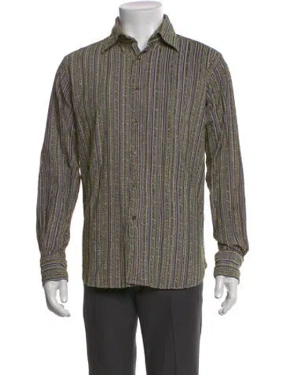 Pre-owned Etro Striped Long Sleeve Shirt In Multi