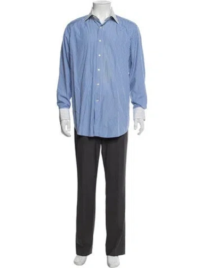 Pre-owned Etro Striped Long Sleeve Shirt In Multi