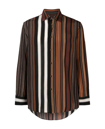 ETRO ETRO STRIPED COLLARED BUTTON-UP SHIRT