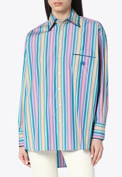 ETRO STRIPED LONG-SLEEVED SHIRT