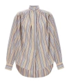 Etro Women's Blouse With Stripe Pattern Shirt | Size 38 | Wria0006 In Nude