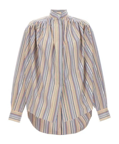 ETRO ETRO STRIPED LONG-SLEEVED SHIRT