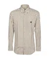 Etro Striped Long-sleeved Shirt In White