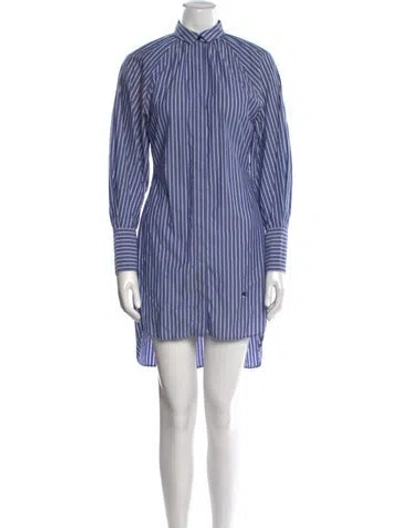 Pre-owned Etro Striped Mini Dress In Multi