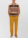 Etro Men Vest With Stripe Pattern In Brown