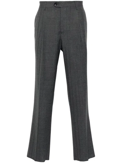 Etro Striped Pleated Trousers In Bicolour