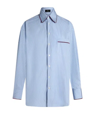 ETRO ETRO STRIPED POPLIN SHIRT