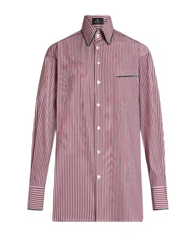 ETRO ETRO STRIPED STRAIGHT HEM SHIRT