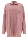 Etro Bordeaux Shirt With All-over Striped Motiv