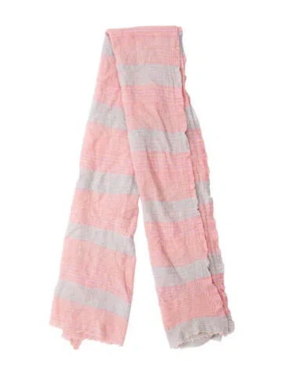 Pre-owned Etro Striped Scarf In Pink
