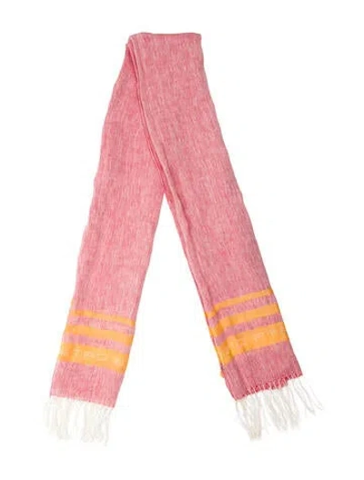 Pre-owned Etro Striped Scarf In Red