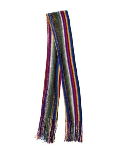 Pre-owned Etro Striped Shawl In Blue