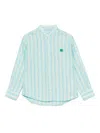 Etro Striped Shirt In Blue
