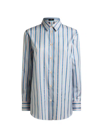 Etro Striped Shirt In Multi