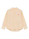 Etro Striped Shirt In Orange