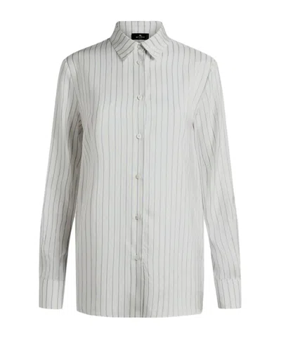Etro Striped Shirt In White