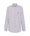 Etro Striped Cotton Shirt In Pink