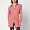Etro Women Cotton Shirt With Frontal Logo Embroidery In Multicolor