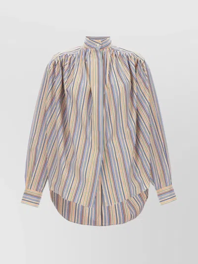 ETRO STRIPED SHIRT WITH LONG SLEEVES AND COLLAR