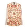 Etro Striped Shirt With Placed Print In Multi