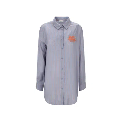 Etro Striped Silk Shirt Women