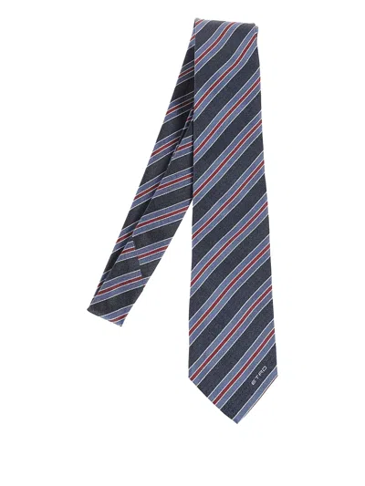 ETRO STRIPED SILK TIE