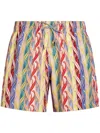 Etro Gestreifte Badeshorts In Nude