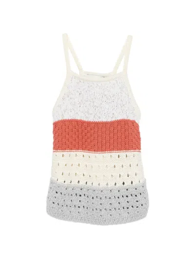 Etro Kids' Striped Top In White