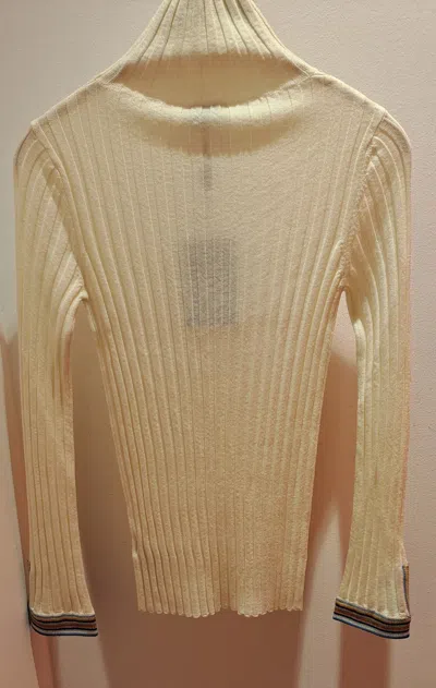Etro Striped-trim Wool Roll-neck Jumper In Green