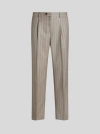 Etro Striped Tailored Trousers In Grey