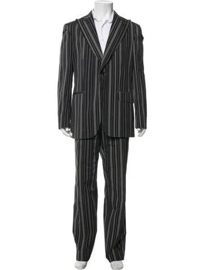 Pre-owned Etro Striped Two-piece Suit In Black